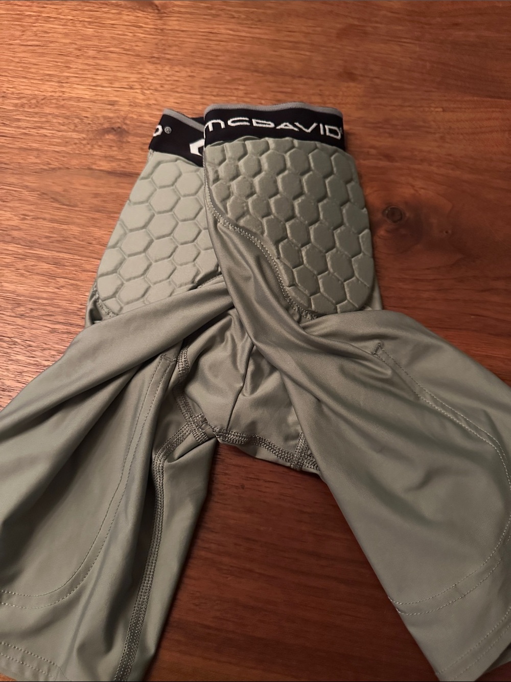 McDavid Men's Olive Green Padded Athletic Shorts